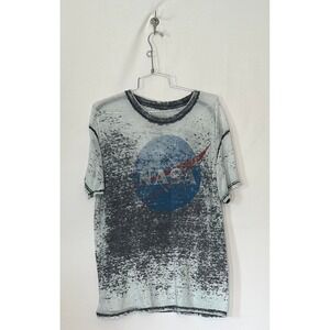 Fifth Sun NASA Graphic T-Shirt Distressed Space Tee Short‎ Sleeve